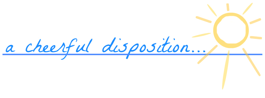 a cheerful disposition logo – Choosing Cheer